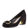 Prada Suede Buckle-Toe 55mm Pump