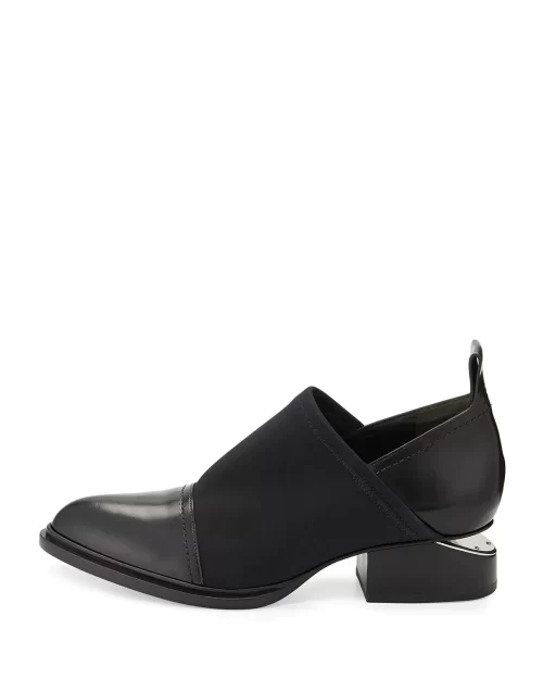Alexander Wang Kori Stretch Neoprene & Leather Shoe, Black