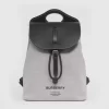 Burberry Horseferry Print Canvas and Leather Pocket Backpack