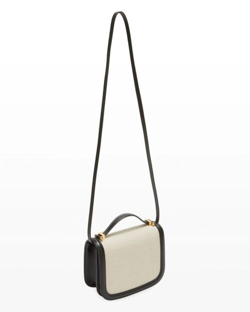 Jil Sander Taos Small Two-Tone Leather Crossbody Bag