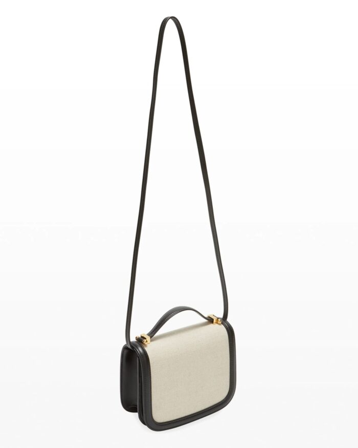 Jil Sander Taos Small Two-Tone Leather Crossbody Bag