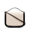 Jil Sander Taos Small Two-Tone Leather Crossbody Bag