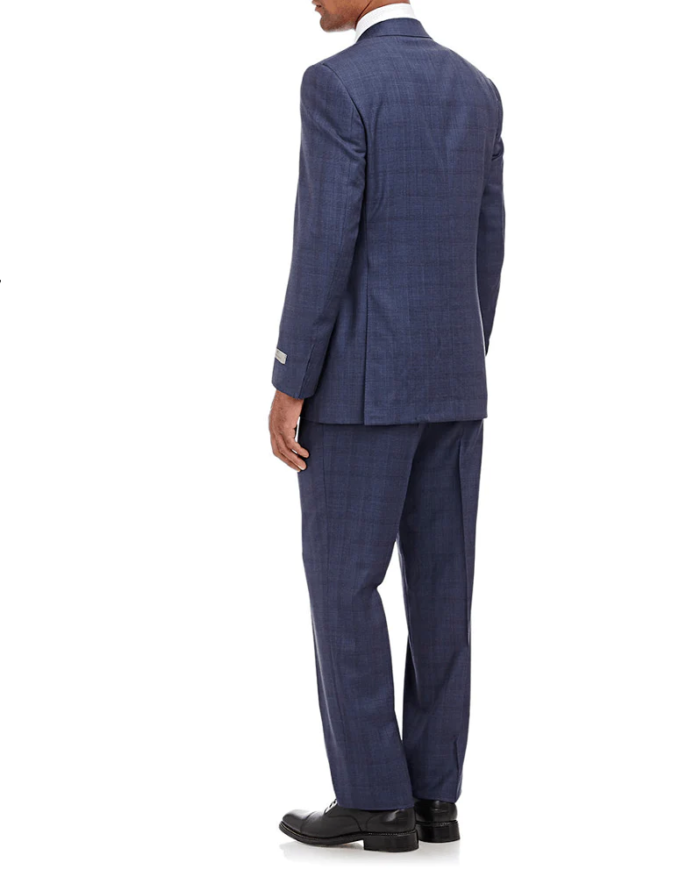 CANALI Windowpane-Plaid Two-Button C Soft Suit-CANALI-Fashionbarn shop