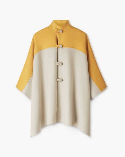 Lore Piana Agathe Colorblock Cape Cashmere