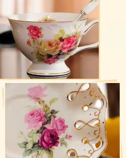 British High-Grade Bone China European Tea Cup Set