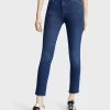 Mother High-Waist Looker Dagger Ankle Fray - Skinny Jeans
