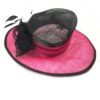 Fine Millinery by August Hat Co Bow & Feather Accented Mesh Straw Hat
