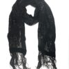 Style & Co. Women's Flocked Velvet Fringed Wrap Scarf