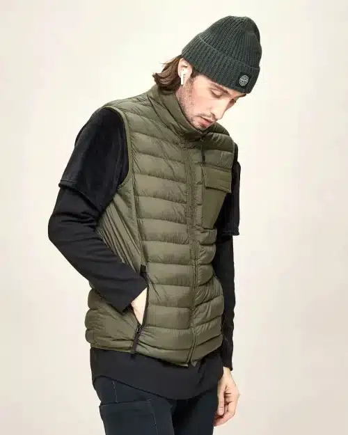 Stone Island Gilet - Garment Dyed Micro Yarn Down Packable