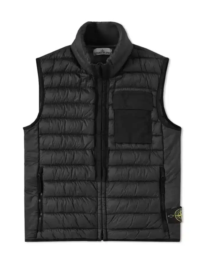 Stone Island Gilet - Garment Dyed Micro Yarn Down Packable