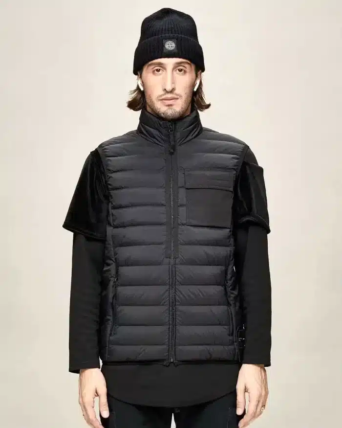 Stone Island Gilet - Garment Dyed Micro Yarn Down Packable