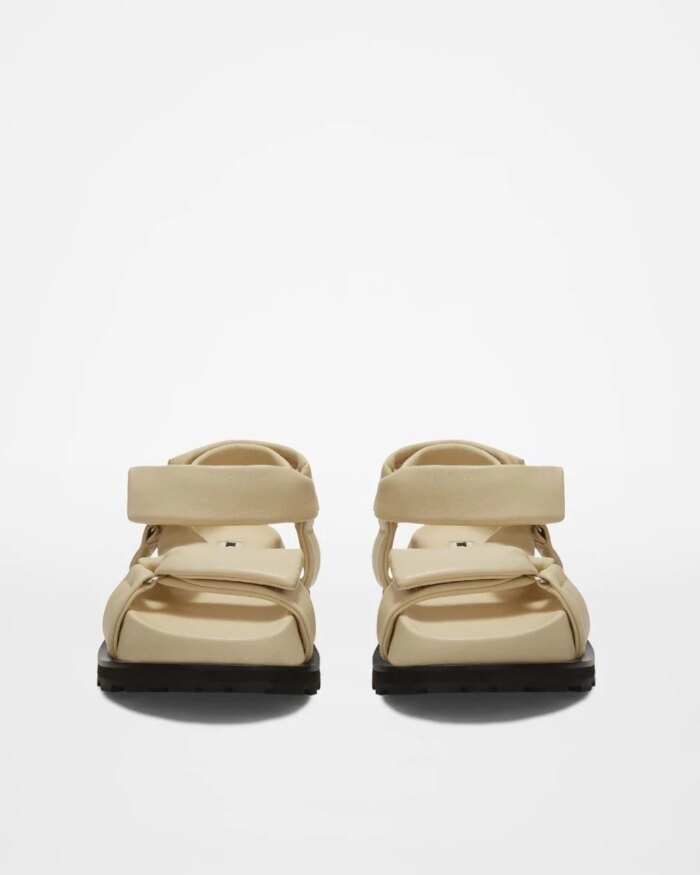 Jil Sander Beige Leather Sandals
