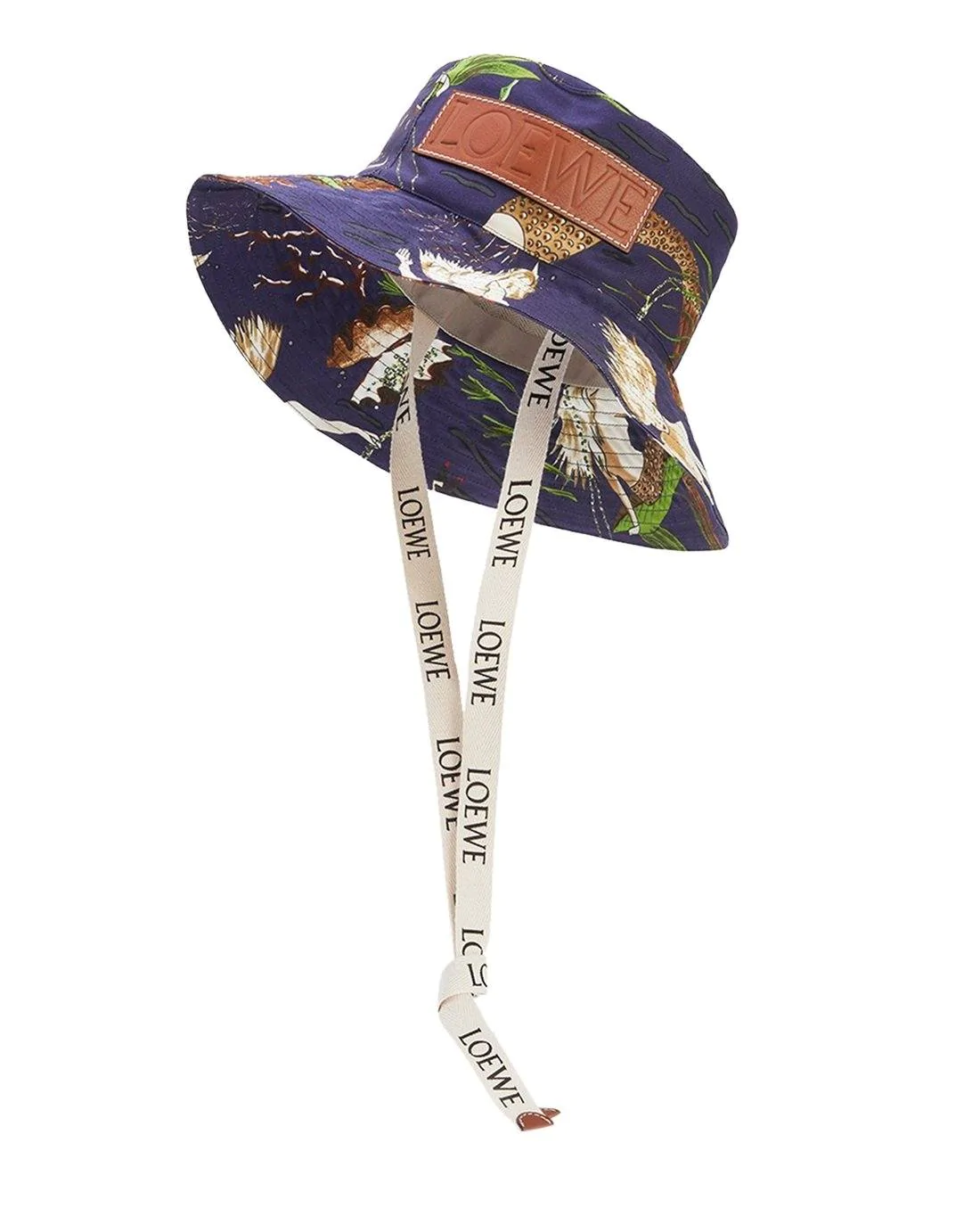 Loewe Paula's Ibiza Mermaid-Print Canvas Bucket Hat