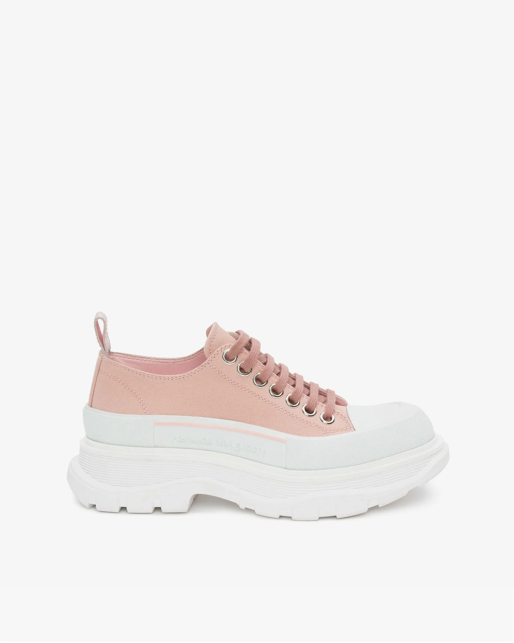 Alexander McQueen Tread Slick Lace Up in Magnolia