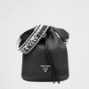 Prada Black Leather Bucket Bag