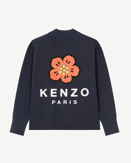 Kenzo "Boke Flower" Midnight Blue Cardigan