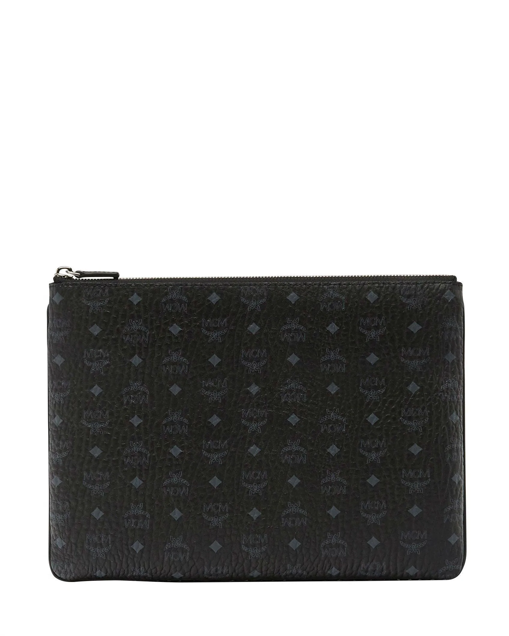 MCM Crossbody Pouch in Visetos Original, Black