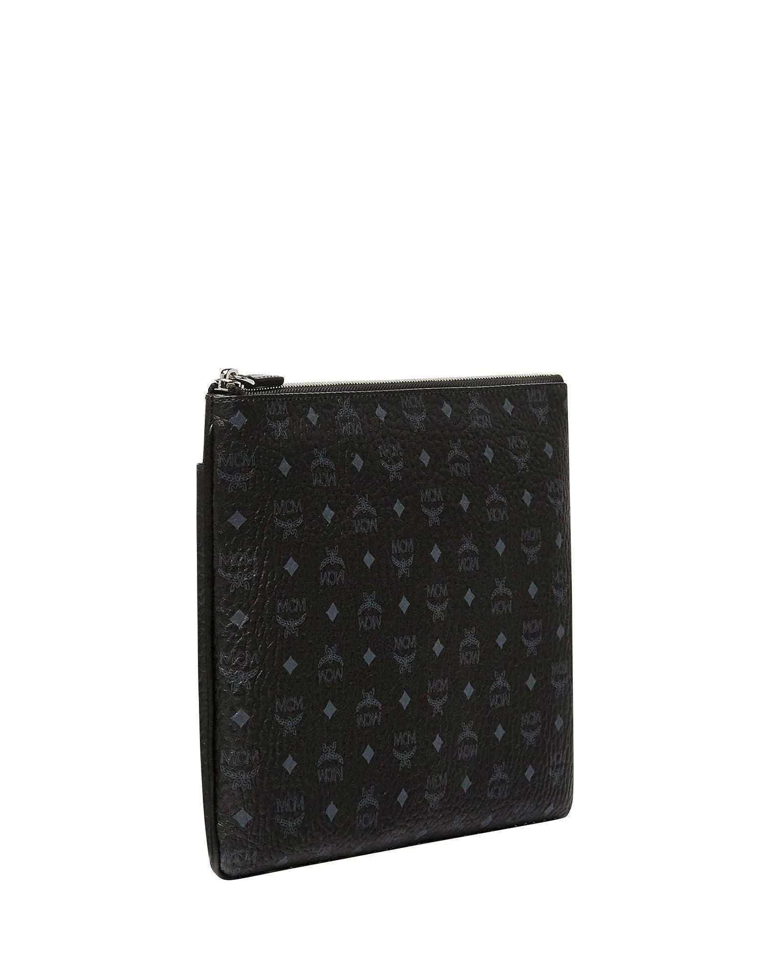 MCM Crossbody Pouch in Visetos Original, Black