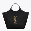 Saint Laurent Women's Black Icare Maxi Shopping En Cuir D'agneau Matelassé