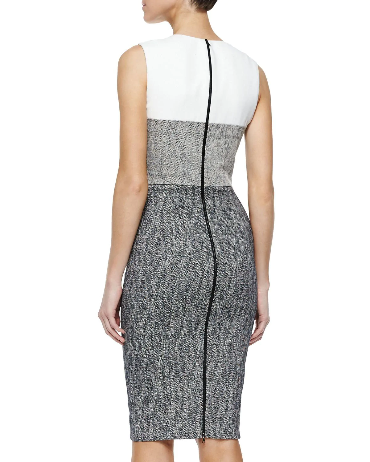 Narciso Rodriguez Sleeveless Colorblock Sheath Dress