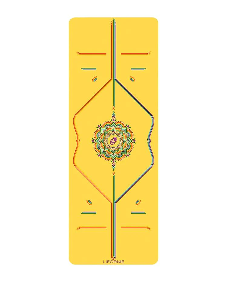 Liforme Yellow Rainbow Hope Yoga Mat