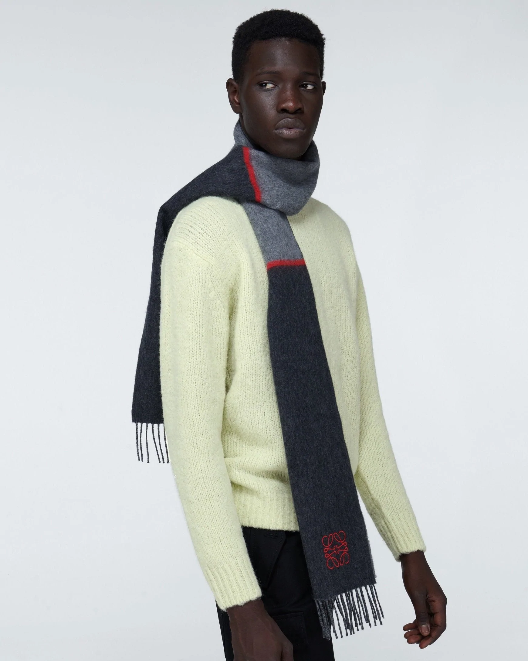 Loewe Window Wool And Cashmere Scarf