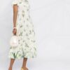 Red Valentino May Lily Ruffle-Detail Dress, White