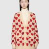 Gucci Women's Gucci Les Pommes Cotton Heart Sweater