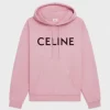 Celine Loose Hooded Sweatshirt In Cotton