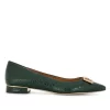 Tory Burch Gigi Pointed Toe Flats, Green