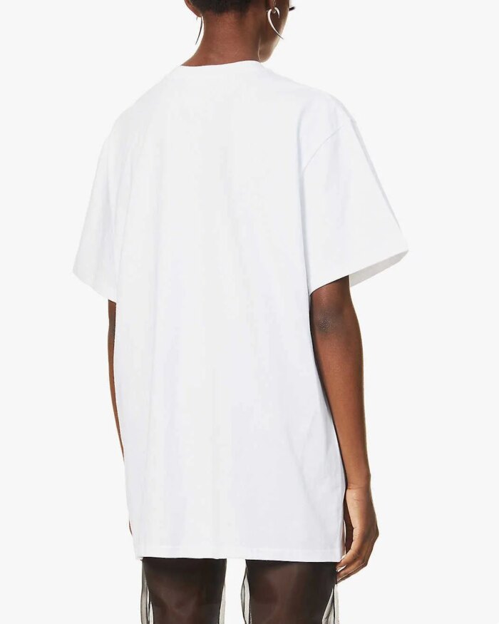 Kimhekim Heart-Detail Oversized Cotton-Jersey T-Shirt