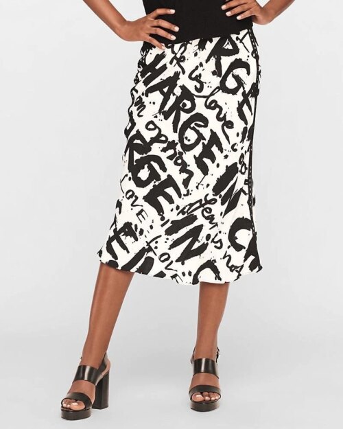 DVF Mae Crepe Midi Skirt