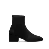 Stuart Weitzman Accordion Black Suede Bootie