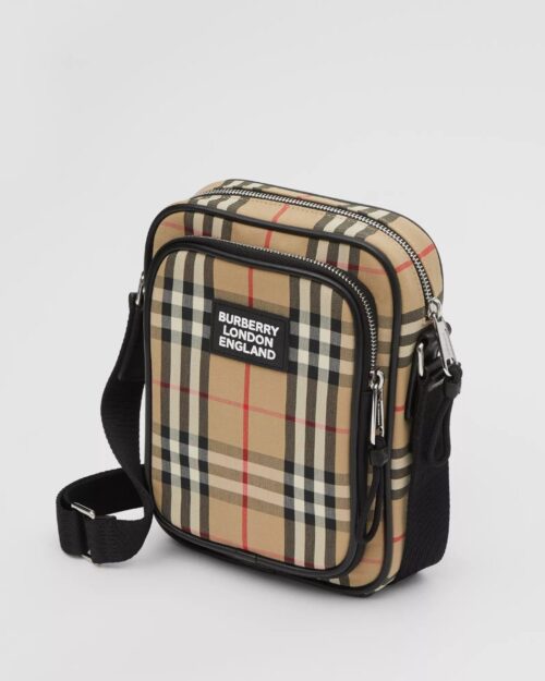 Burberry Vintage Check and Leather Crossbody Bag