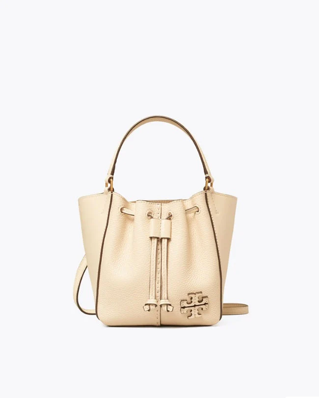 Tory Burch Mcgraw Dragonfly Mini Leather Satchel In Brie