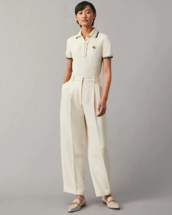 Tory Burch Ruffle Polo Shirt