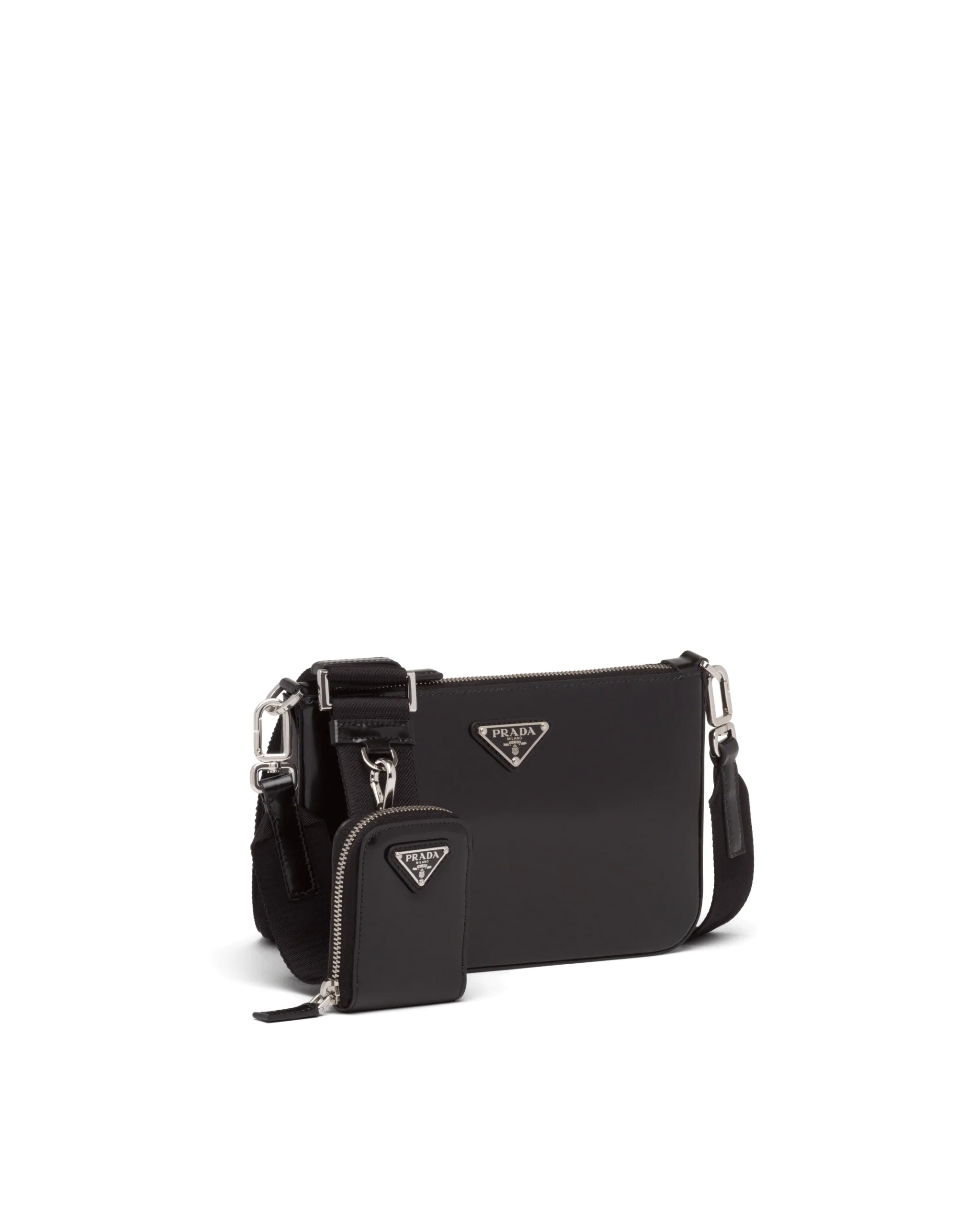 Prada Brushed Leather Shoulder Bag