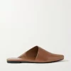 Vince Danna Leather Asymmetrical Flat Mule, Brown