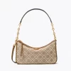 Tory Burch T Monogram Jacquard Studio Bag In Hazel