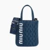 Miu Miu Matelassé Denim Handbag