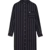 Fred Perry Striped Collared Shirt Dress