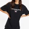 Alexander Wang Logo-Print Cotton T-Shirt, Black