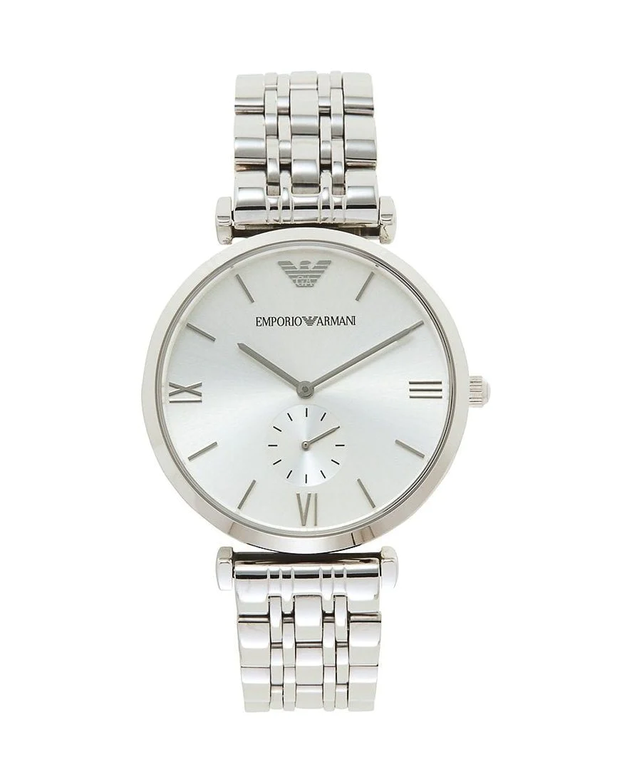 Emporio Armani Classic Silver Dial Men's Watch AR1819