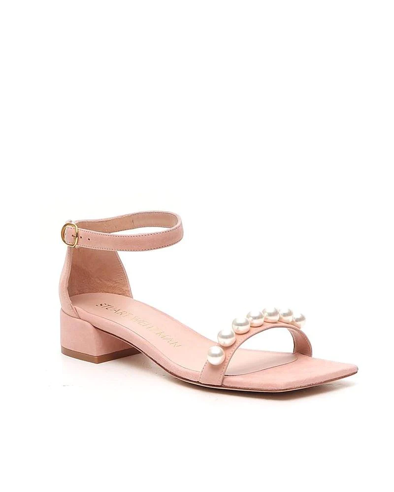 Stuart Weitzman Nudist June Square Sandals, Pink