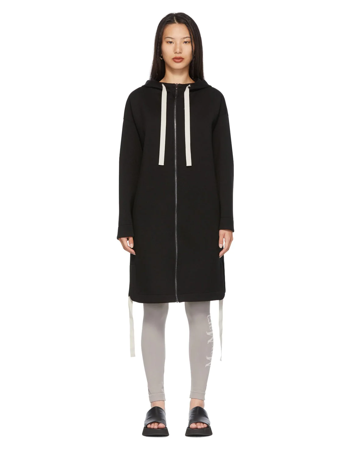 'S Max Mara Black Adesso Zip-Up Hoodie
