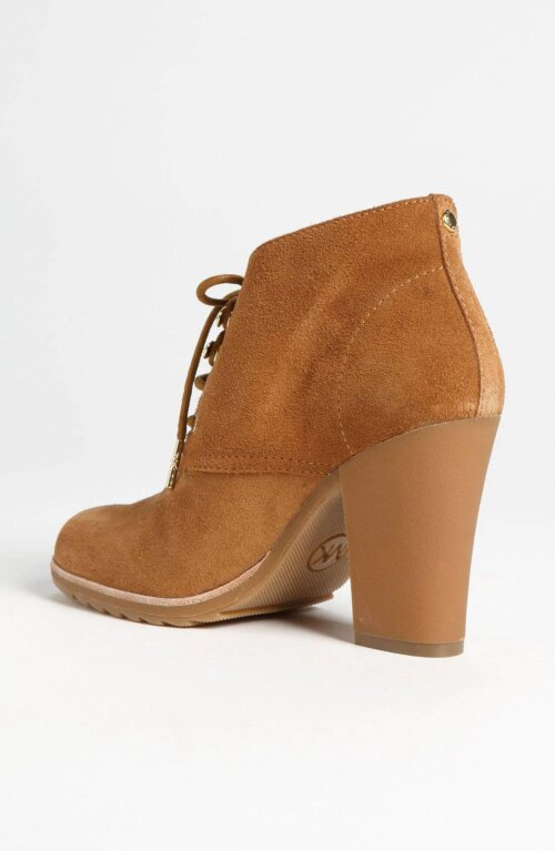 MICHAEL Michael Kors Brown Elliott Bootie-MICHAEL MICHAEL KORS-Fashionbarn shop