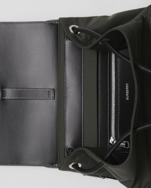 Burberry Nylon and Leather Pocket Backpack