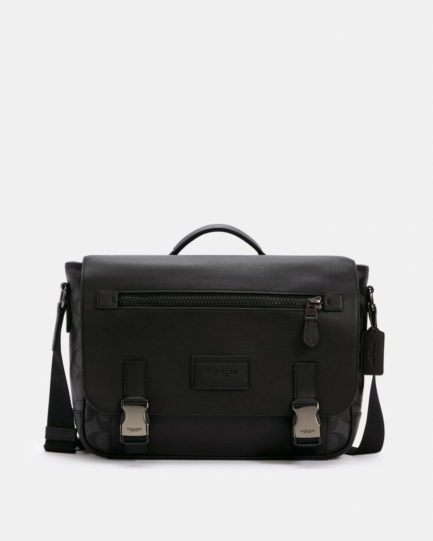 Coach Track Messenger In Signature Canvas