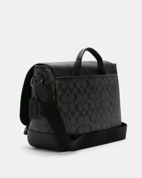 Coach Track Messenger In Signature Canvas
