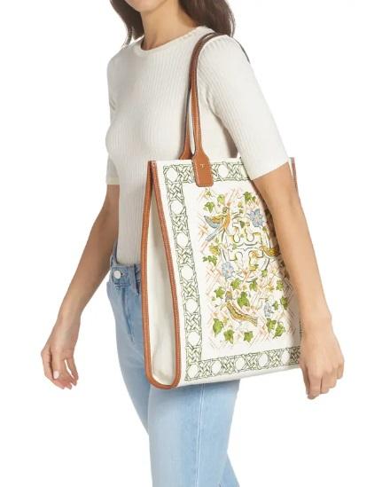 Tory Burch Ella Print Canvas Tote